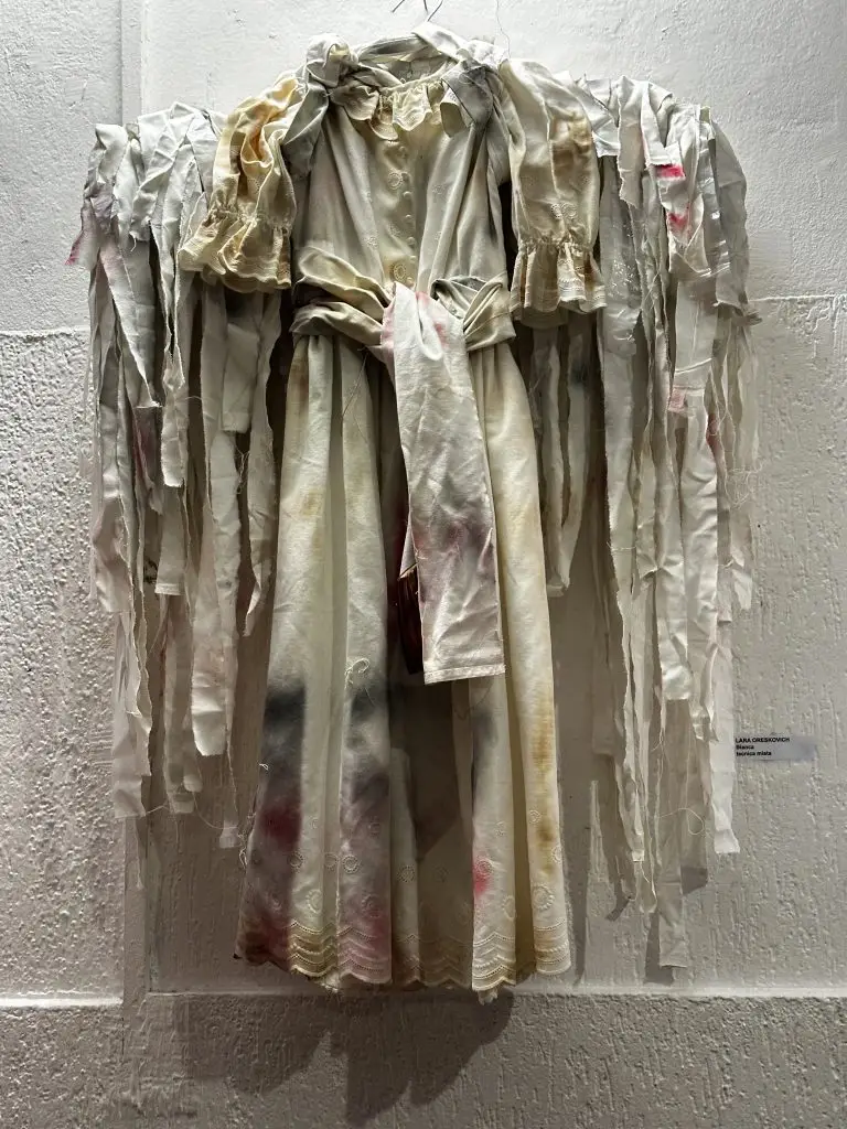 photo of fallen angel - installation mixed media